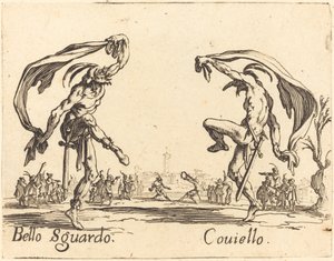 Bello Sguardo og Coviello av Jacques Callot