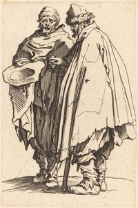 Blind tigger og ledsager av Jacques Callot