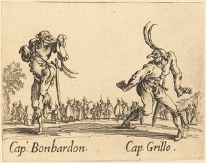 Kap. Bonbardon og Cap. Siriss av Jacques Callot