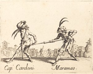 Lokk. Cardoni og Maramao, ca. 1622. av Jacques Callot