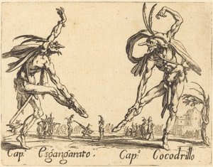 ingen Sgangherato og Cap. krokodille av Jacques Callot
