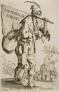 Kaptein for baronene, frontispice til The Beggars av Jacques Callot