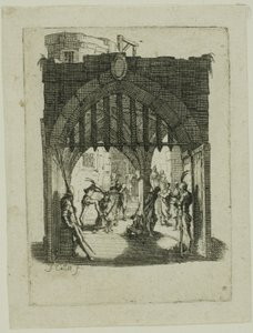 Christ Crowned with Thorns, fra The Small Passion av Jacques Callot