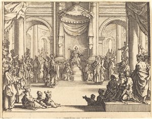 Kristus diskuterte med legene av Jacques Callot