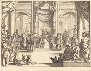 Kristus diskuterte med legene av Jacques Callot