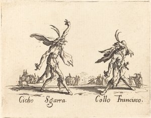 Cicho Sgarra og Collo Francisco av Jacques Callot