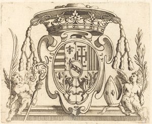 Våpenskjold til Nicolas Francis av Lorraine av Jacques Callot