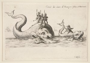 Slåss? la Barrière, Inngang til MM. av Varncourt, Tyllon og Marimont av Jacques Callot