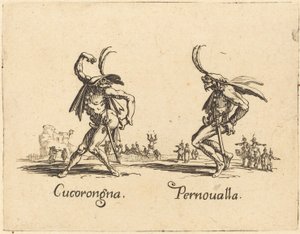 Cucorongna og Pernoualla av Jacques Callot