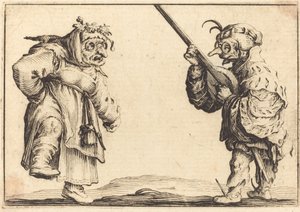 Dansere med lut av Jacques Callot