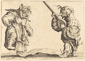 Dansere med lut, ca. 1622. av Jacques Callot