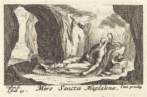 Magdalenas død. av Jacques Callot