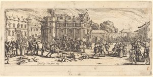 Ødeleggelse av et kloster av Jacques Callot