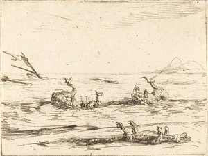 Delfiner og krokodiller av Jacques Callot
