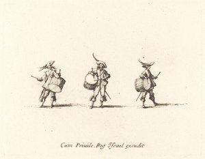 Drill med trommer av Jacques Callot