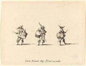 Drill med trommer av Jacques Callot