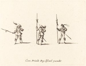Bor med hellebarder av Jacques Callot
