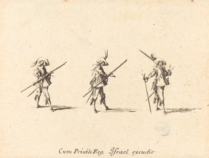 Bor med musketten av Jacques Callot