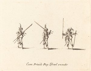 Bor med musketten av Jacques Callot