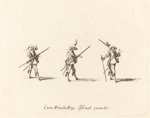 Bor med musketten av Jacques Callot