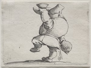 Ulike pukkelryggede figurer av Iacopo Callot (Drinker Seen From Behind) av Jacques Callot