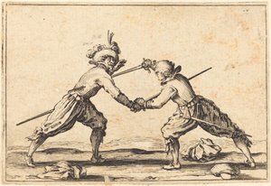 Duell med sverd av Jacques Callot