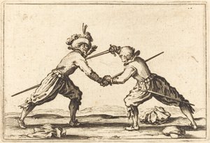 Duell med sverd av Jacques Callot