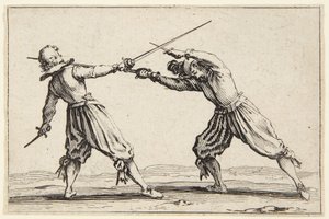 Duell med sverd og dolker av Jacques Callot