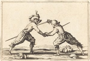 Duell med sverd, ca. 1622. av Jacques Callot