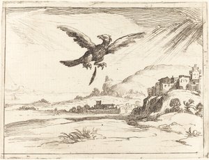 Ørn mister en gammel fjær, 1628. av Jacques Callot