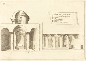 Høyde av en kirke av Jacques Callot