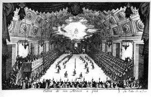 Inngang til Hans Høyhet til fots av Jacques Callot