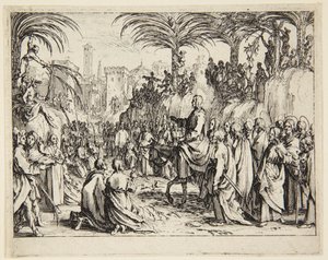 Inntoget i Jerusalem av Jacques Callot