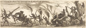 Inntreden av M. de Couvonge og M. de Chalabre [ekstra tallerken] av Jacques Callot