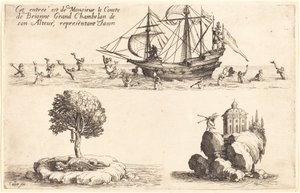 Inntreden av M. le Comte de Brionne, Storkammerherre av Hans Høyhet, som representerer Jason, 1627. av Jacques Callot