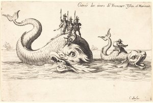 Innføring av Mm. de Vroncourt, Tyllon og Marimont av Jacques Callot