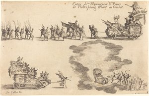 Inntreden av prinsen av Pfaltzbourg av Jacques Callot