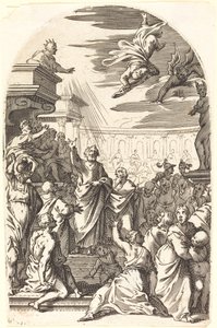 Simon tryllekunstnerens fall av Jacques Callot
