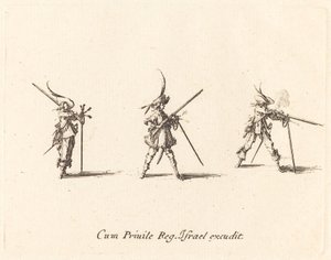 Avfyring av musketten av Jacques Callot