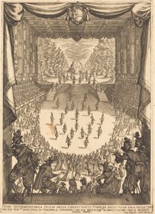 Første intermezzo, 1617. av Jacques Callot