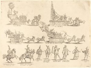 Flyter og deltakere av Jacques Callot