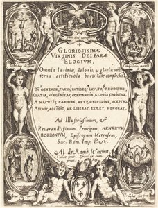 Frontispice for "Gloriosissimae" av Jacques Callot