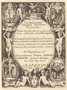 Frontispice for "Gloriosissimae" av Jacques Callot