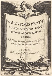 Frontispice for "De store apostlene" av Jacques Callot