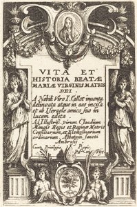 Frontispice for "The Life of the Virgin" av Jacques Callot
