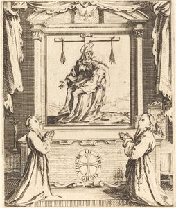 Frontispice for The Order of the White Penitents i Nancy av Jacques Callot