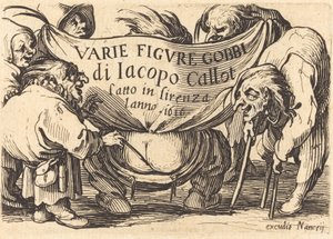 Frontispice for "Varie Figure Gobbi" ("Various Hunchback Figures") av Jacques Callot