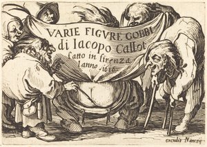 Frontispice for "Varie Figure Gobbi" (Various Hunchback Figures) av Jacques Callot