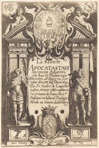 Frontispice av den hellige apocatastase av Jacques Callot