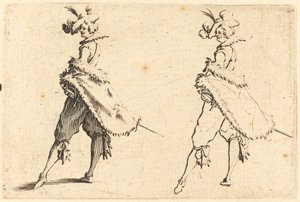 Gentleman sett fra siden av Jacques Callot